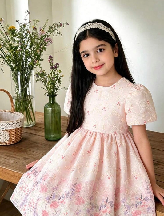 VESTIDO ENCAJE FLORAL COLORES PASTEL