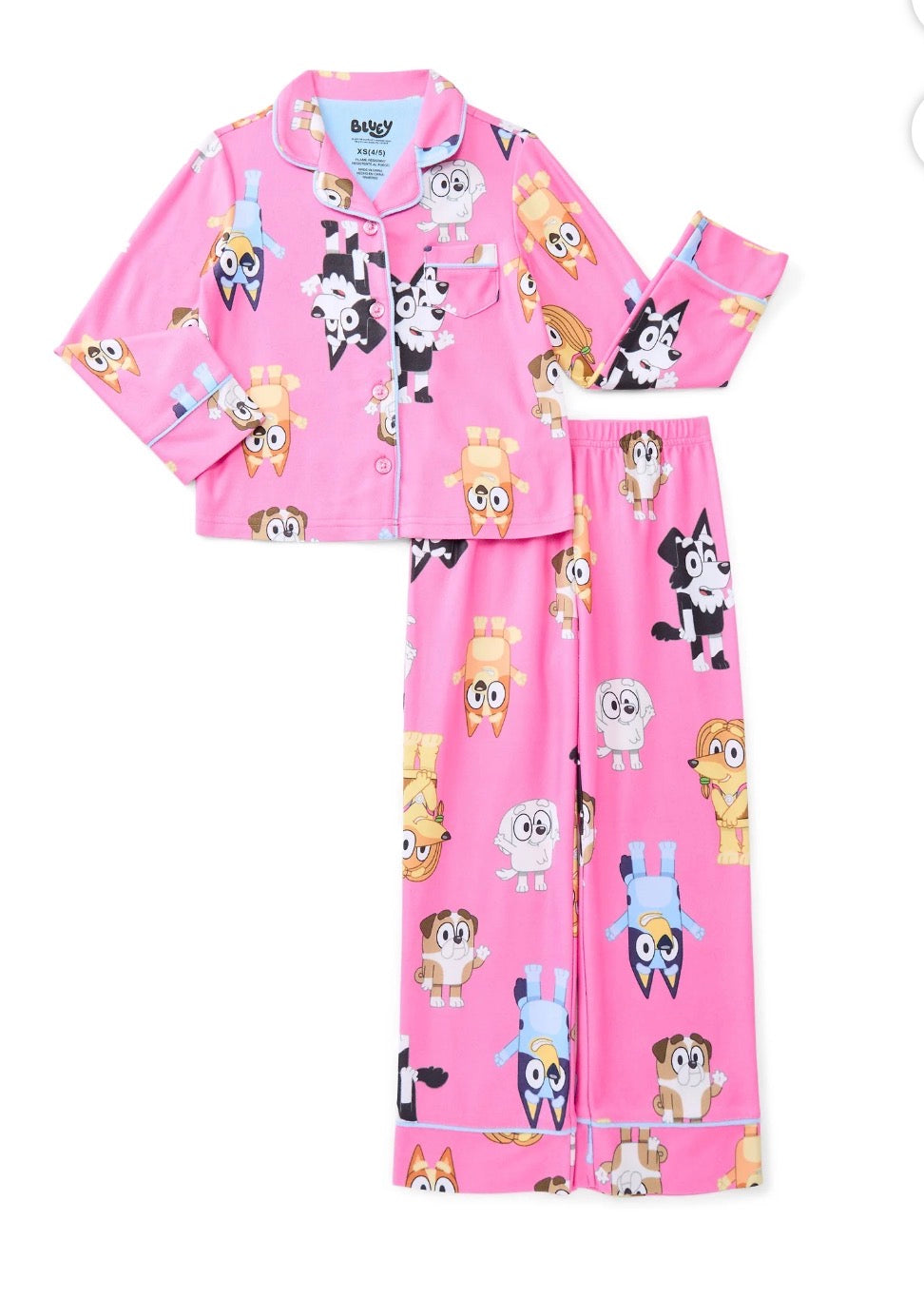 PIJAMA BLUEY ROSADA