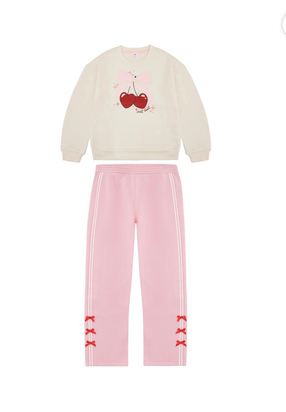 SET 2 PIEZAS SUDADERA Y BUZO CEREZAS Y CHONGUITOS