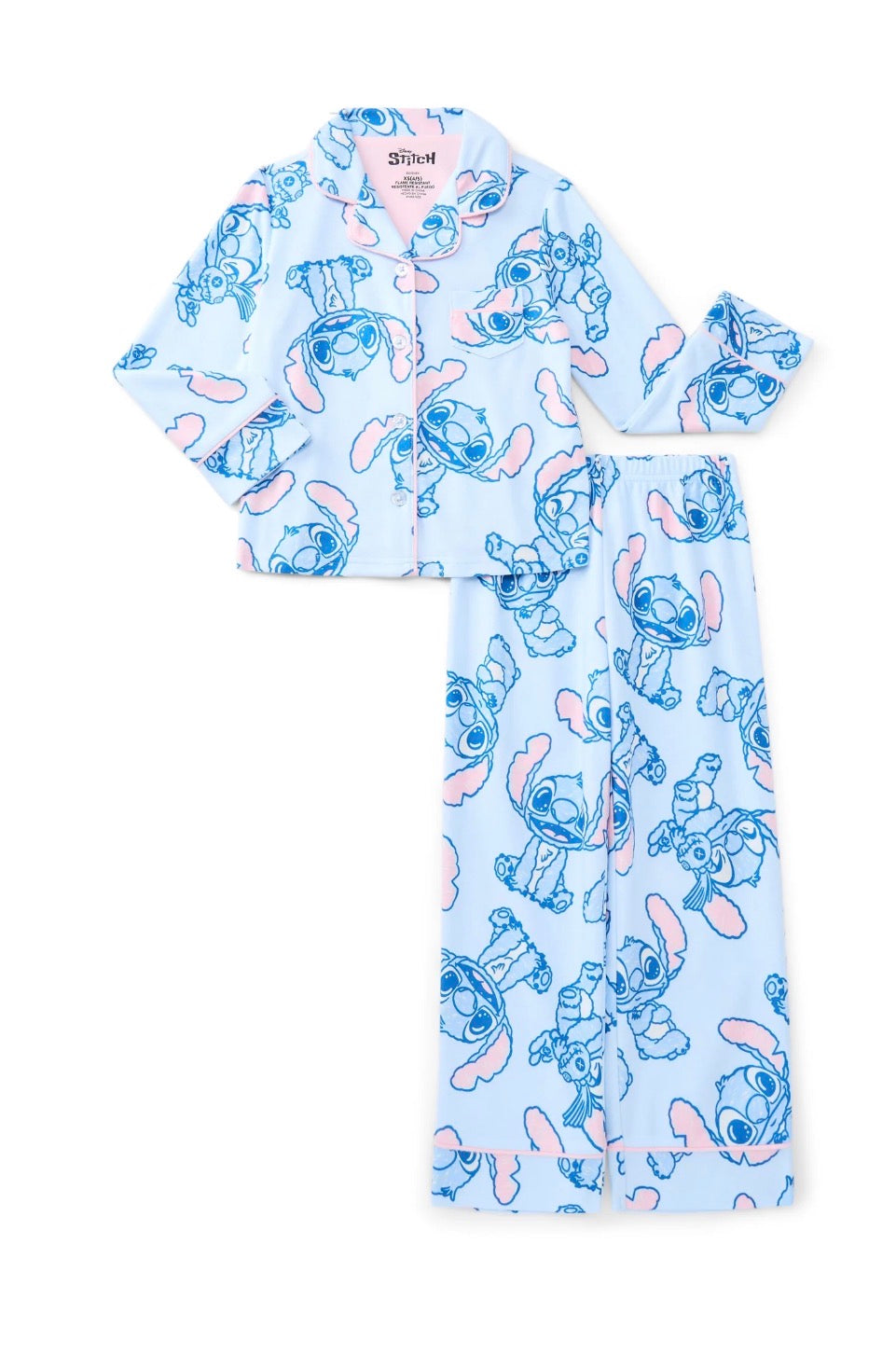PIJAMA STITCH AZUL