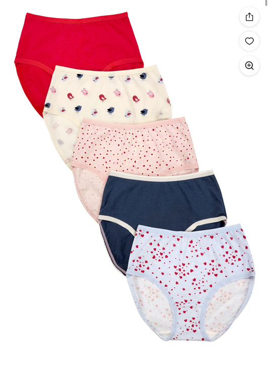 Paquete de 5 Panties Algodon wn