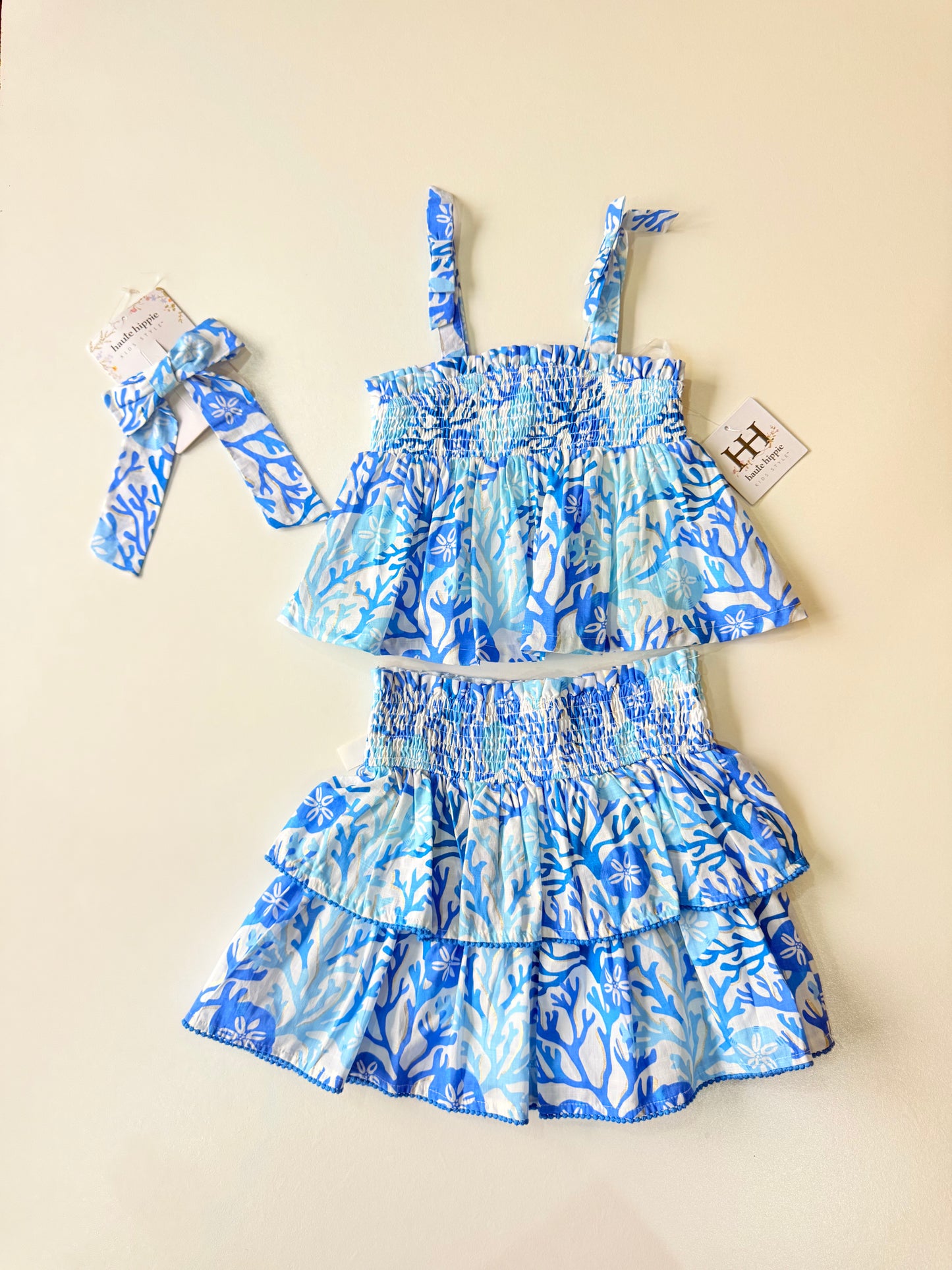 conjunto 3 piezas falda top y gancho HH