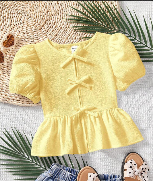 Blusa con Chonguitos Amarilla