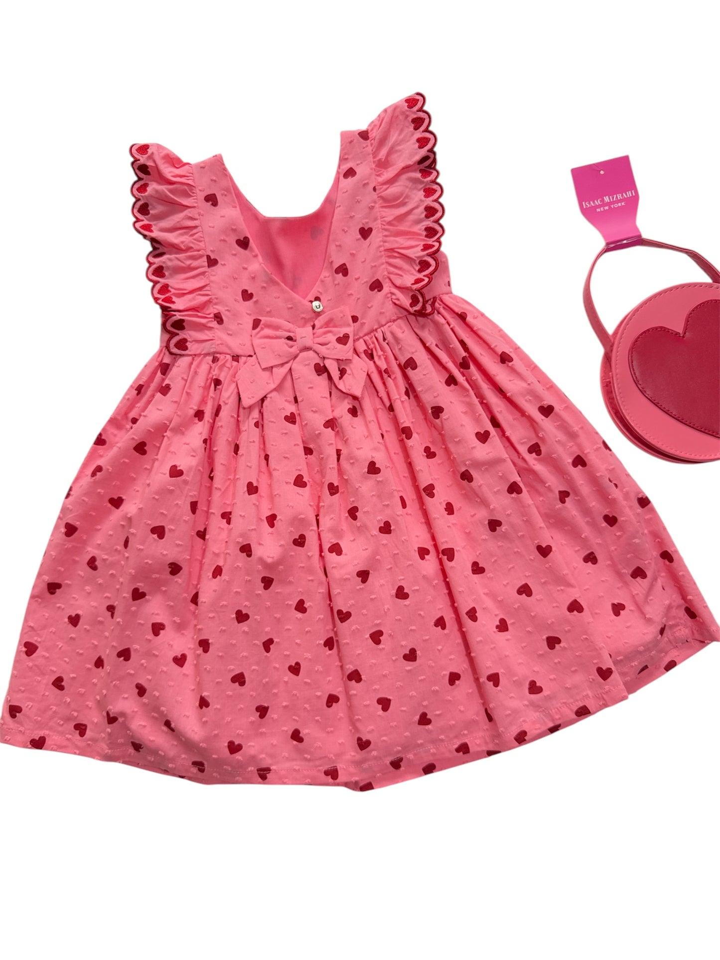 VESTIDO CORAZONES + CARTERA IZAAC MIZRAHI