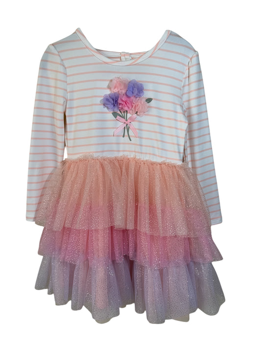 VESTIDO FALDA TUL MANGA LARGA