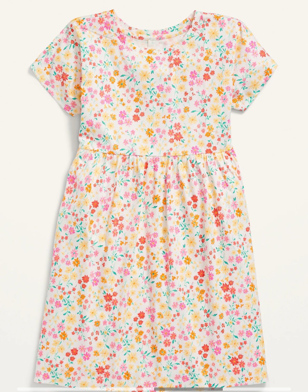 Vestido Blanco Floreado old navy