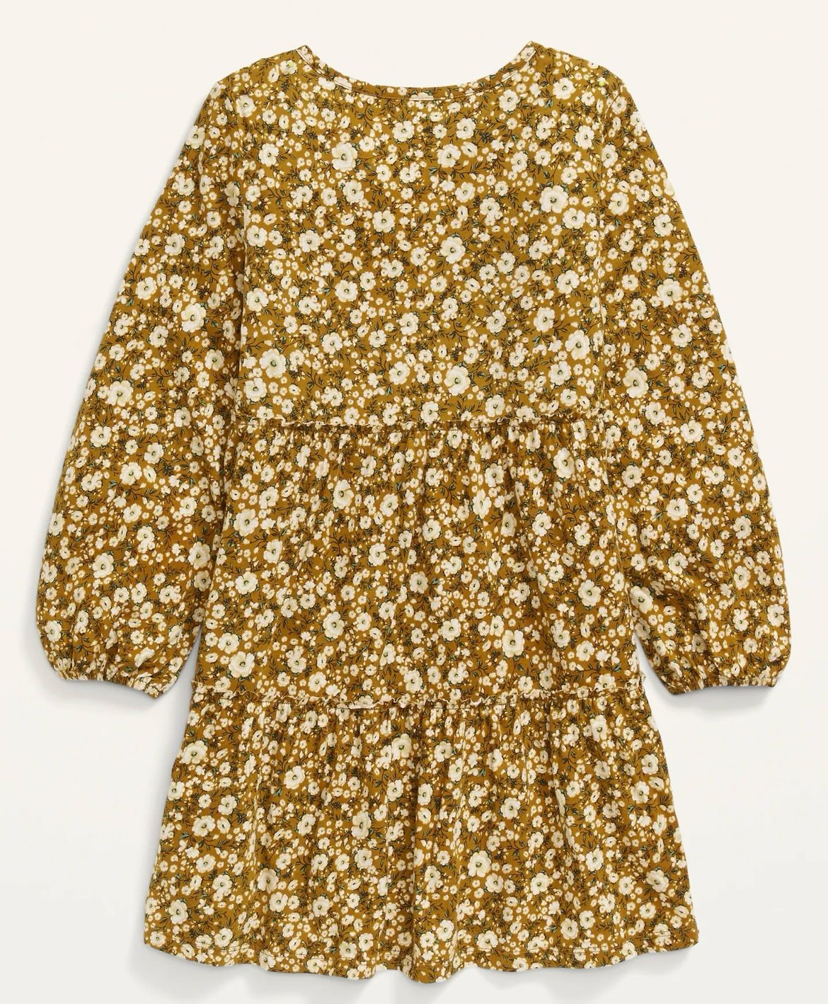 Vestido mostaza Floreado