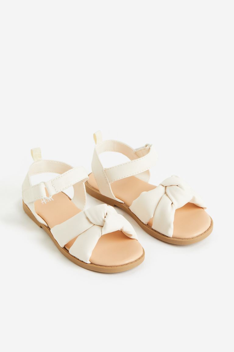 Sandalias Blancas nudo hm