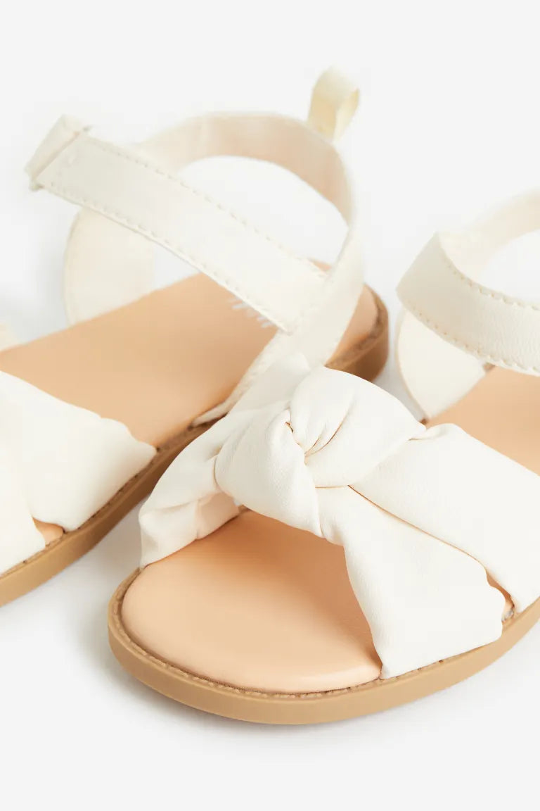 Sandalias Blancas nudo hm