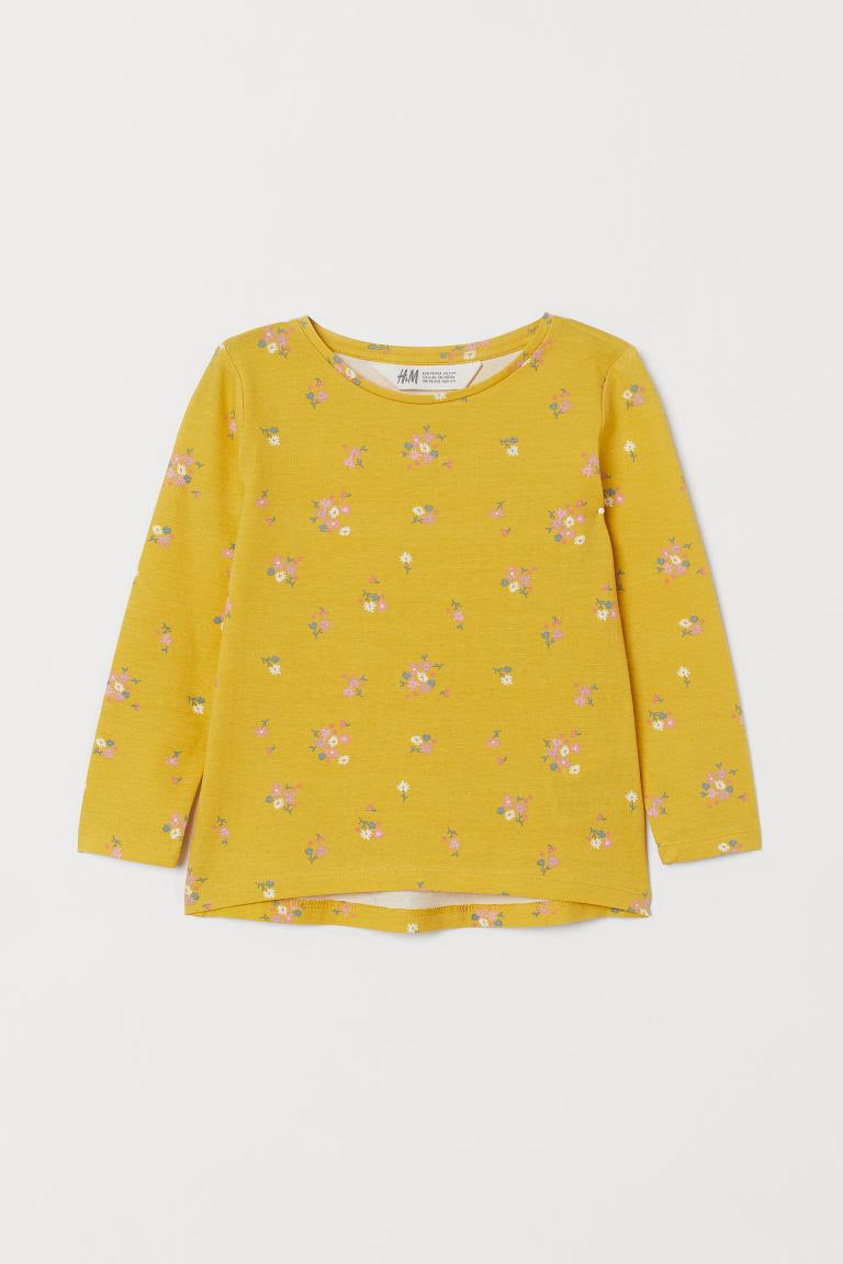 Camiseta Flores Amarilla