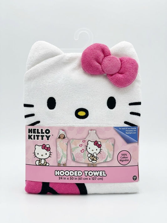HOODED TOWEL HELLO KITTY