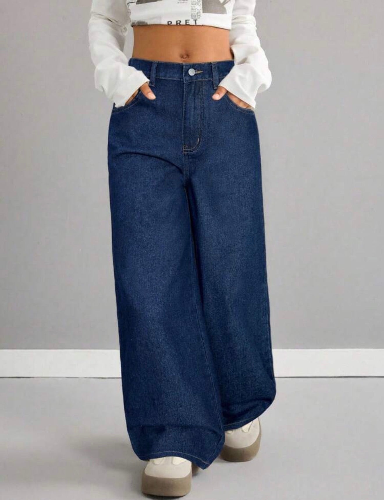 JEAN DENIM ANCHO  *E
