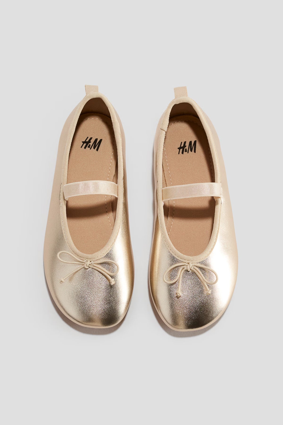 Flats Doradas lisas h&m