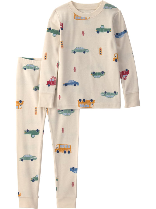 CONJUNTO BEIGE CARRITOS BEBÉ