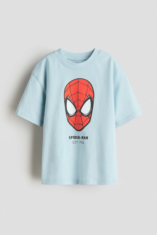 Camiseta celeste Spiderman