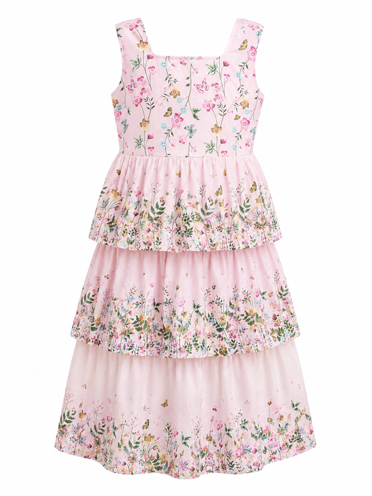VESTIDO FLORAL ROSA