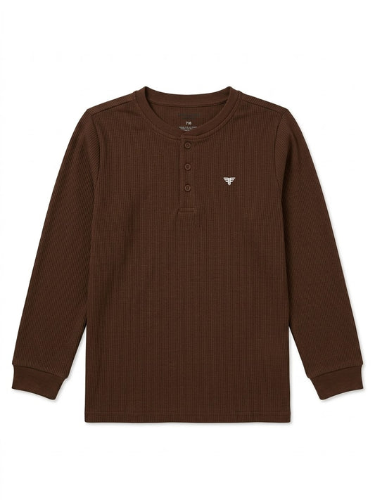 CAMISA MANGA LARGA CAFÉ TAHARI