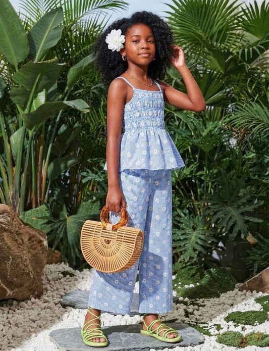 CONJUNTO AZUL MARGARITAS