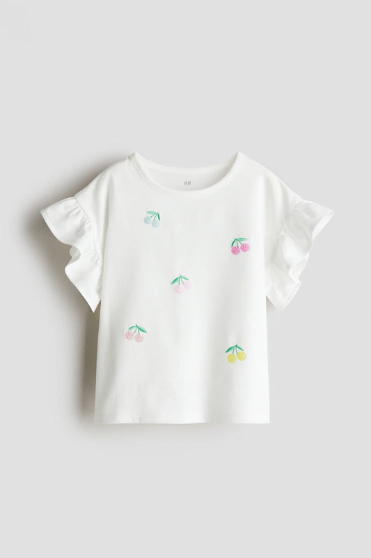 Camisa cerezas lentejuelas