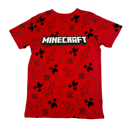 Camiseta Minecraft roja