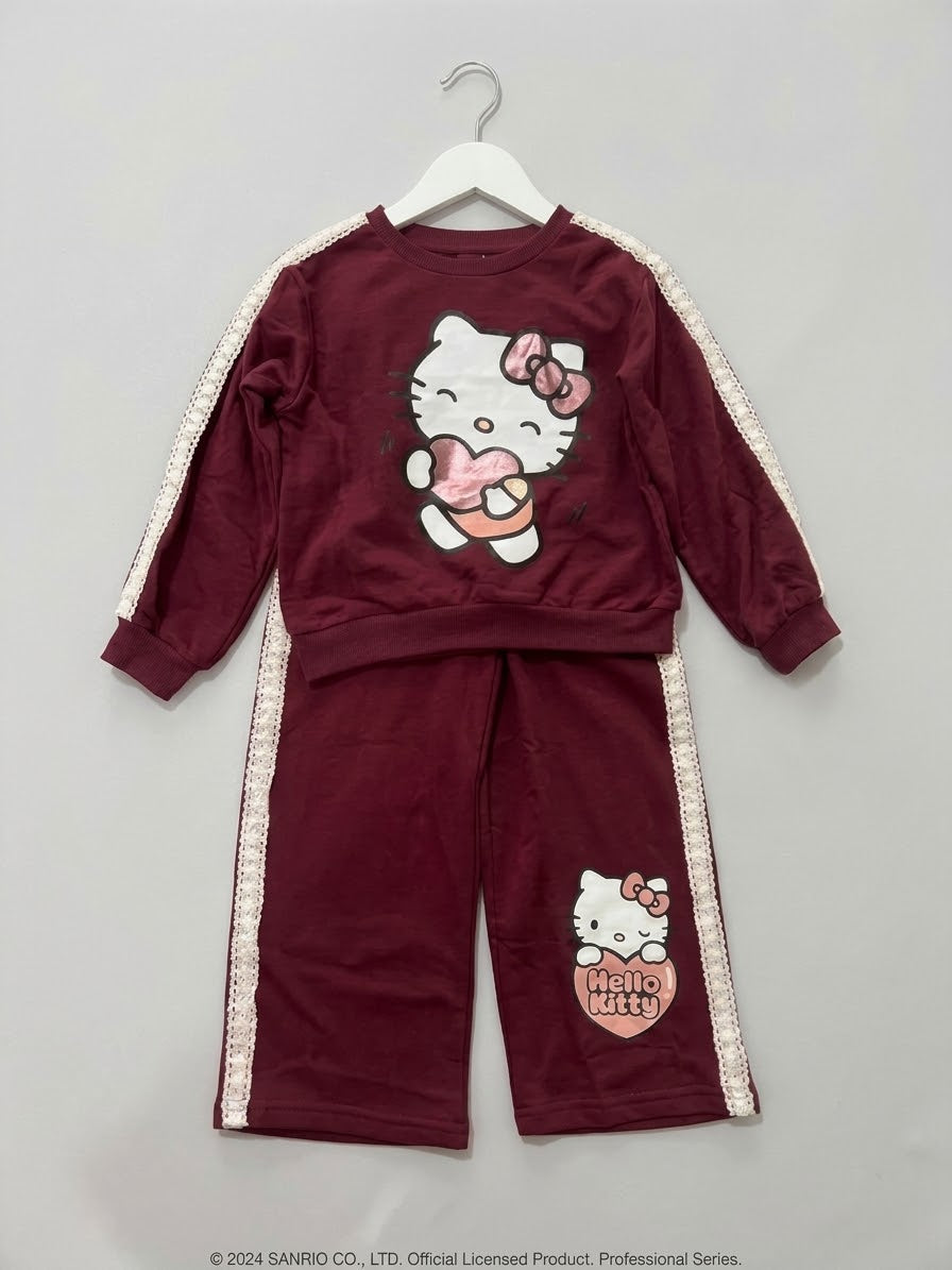 CONJUNTO HELLO KITTY rojo vino