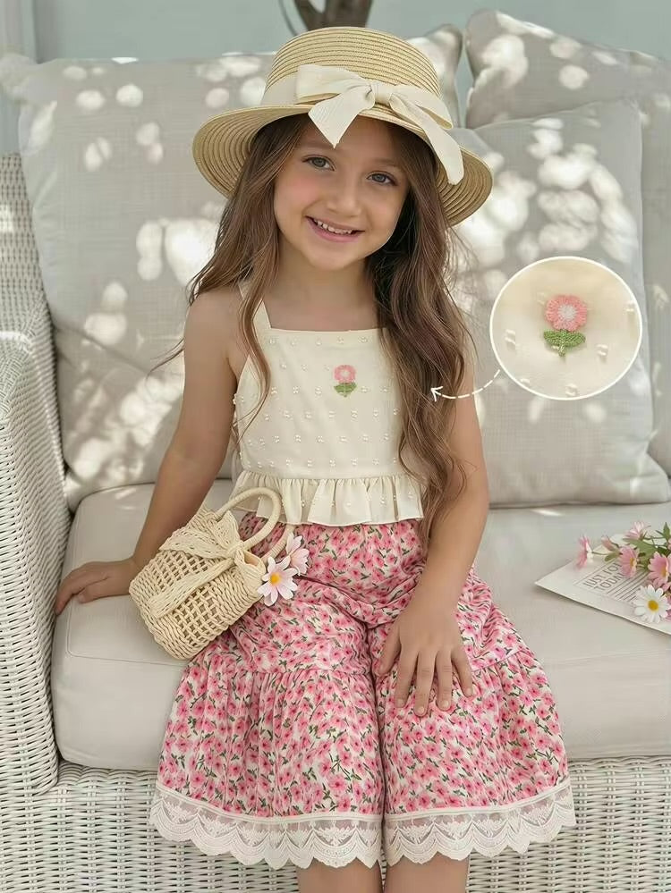 CONJUNTO PALAZO FLOREADO
