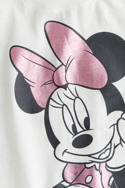 Camiseta Minnie chongo metálico