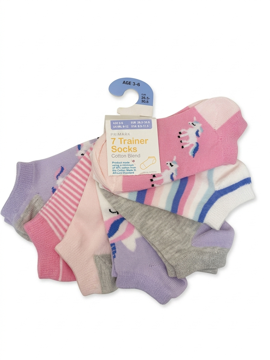 PAQUETE DE 7 PARES DE CALCETINES UNICORNIO