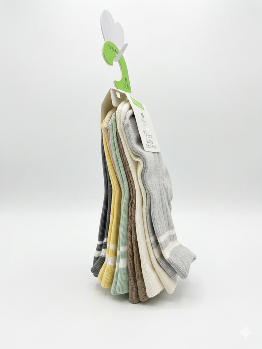 PAQUETE DE 7 PARES DE CALCETINES