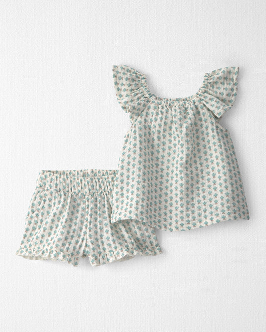 CONJUNTO DE ALGODÓN ESTAMPADO MENTA