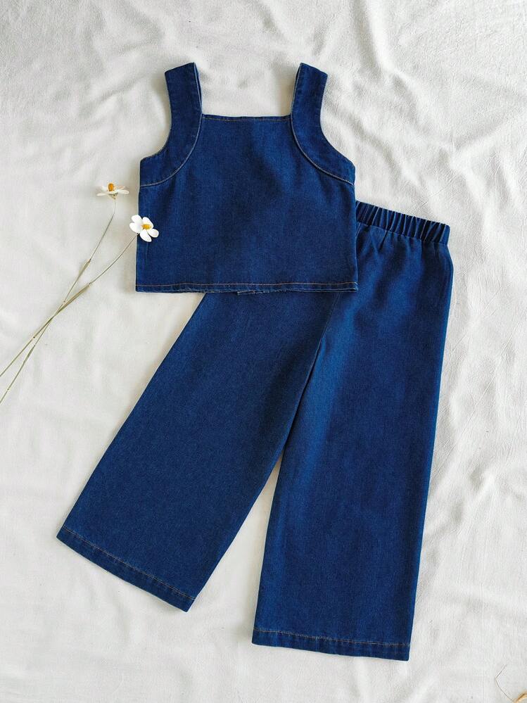 CONJUNTO DENIM CON BOTONES
