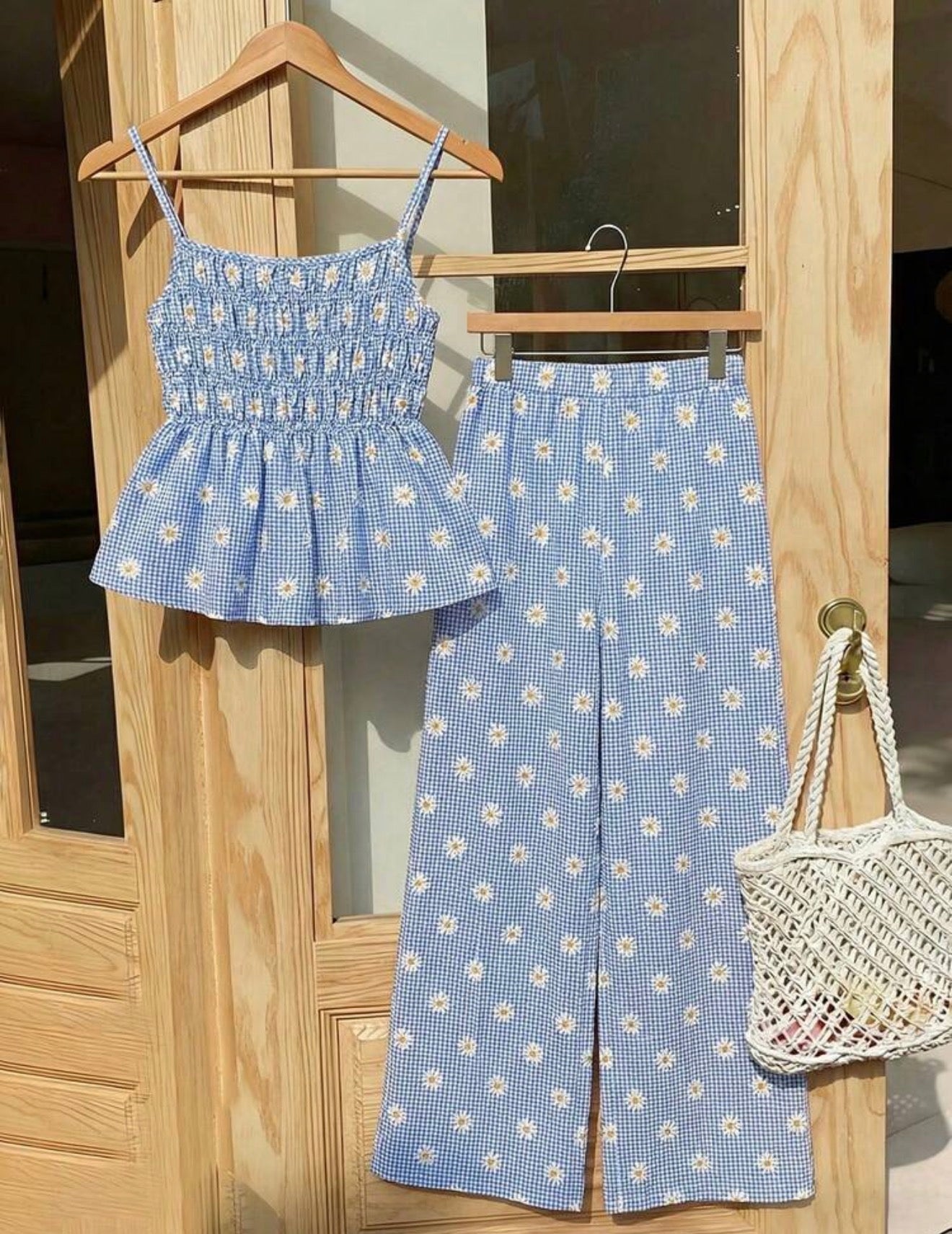 CONJUNTO AZUL MARGARITAS