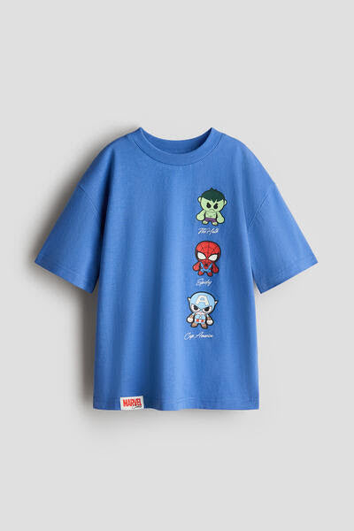 CAMISETA AZUL MARVEL H&M