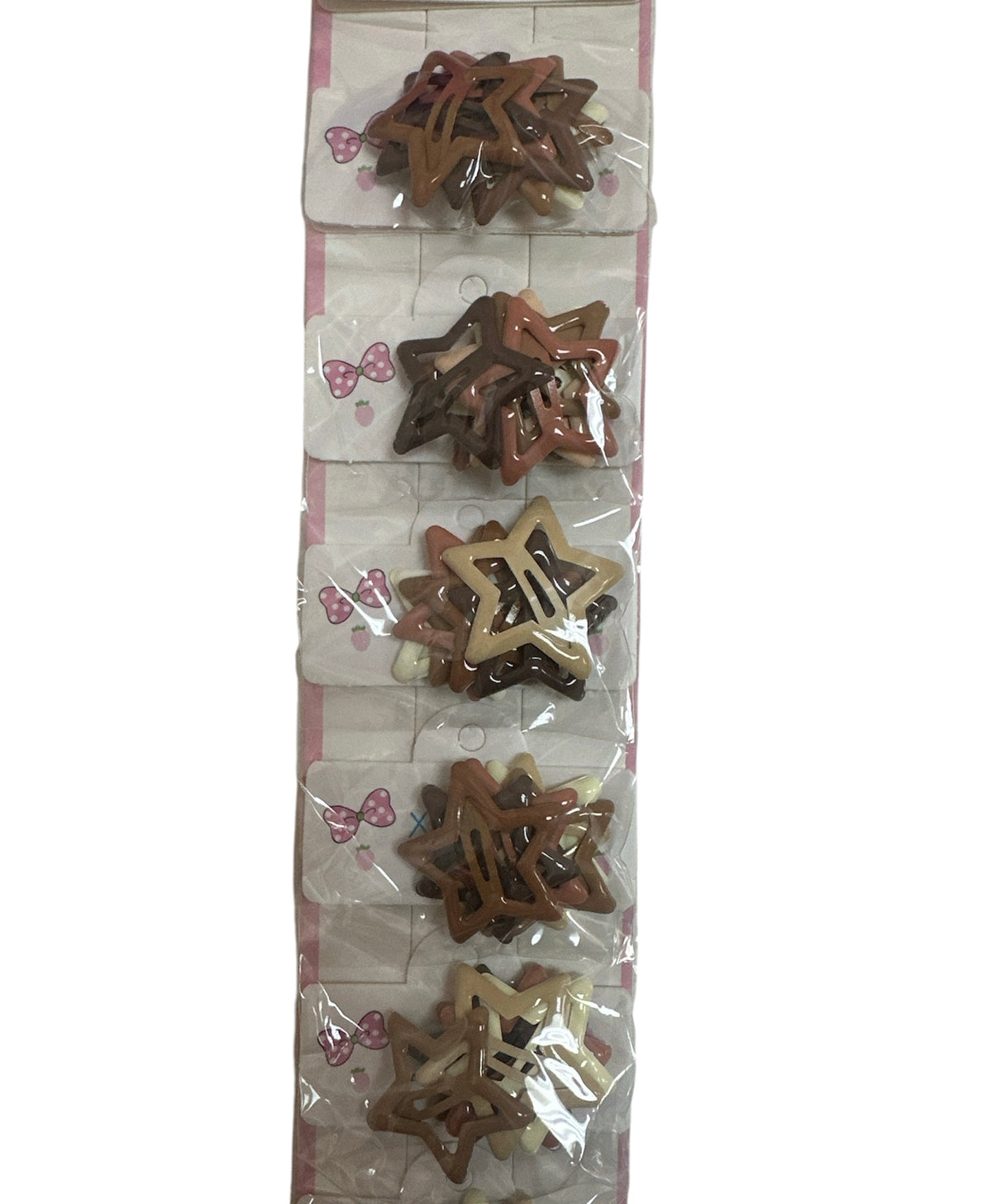 GANCHOS DE ESTRELLITAS CAFÉ