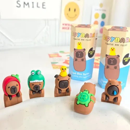 MINI FIGURITAS DECORATIVAS CAPYBARA