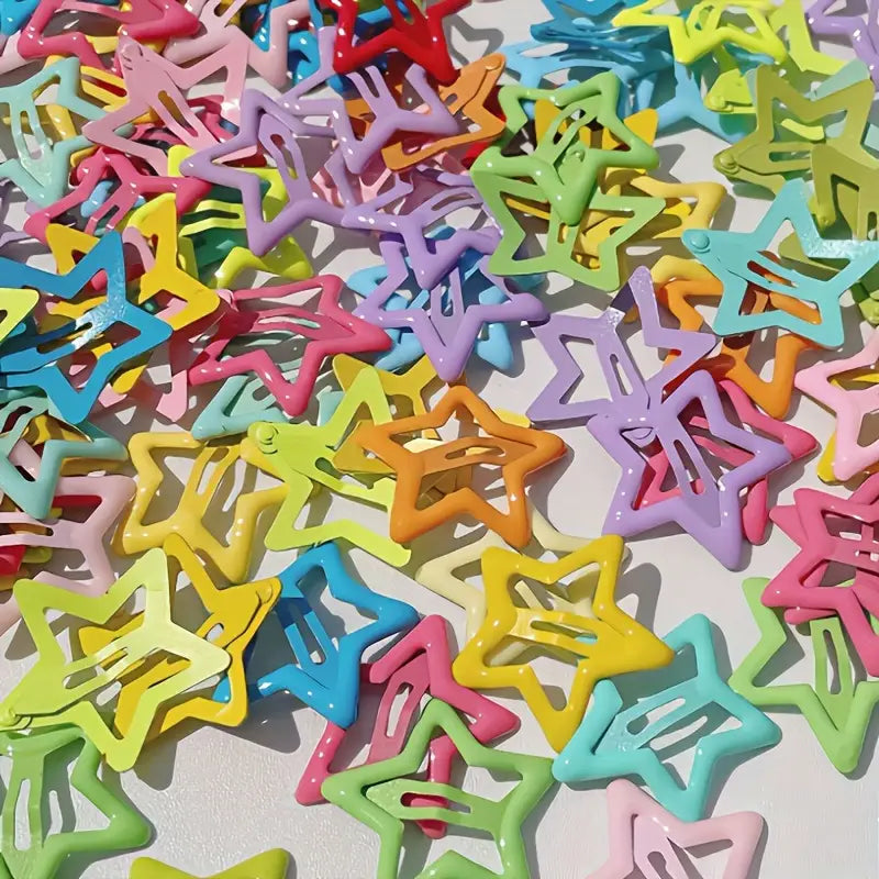 GANCHOS DE ESTRELLITAS COLORES