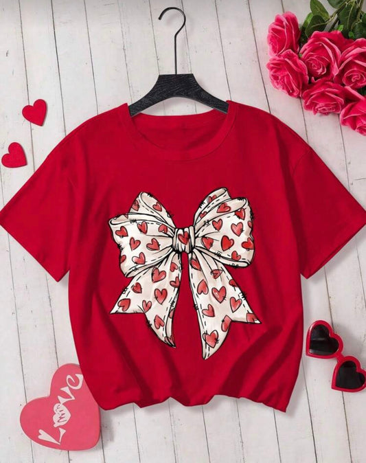 Camiseta roja chongo estampado