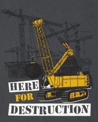 Camiseta 'Here for destruction'