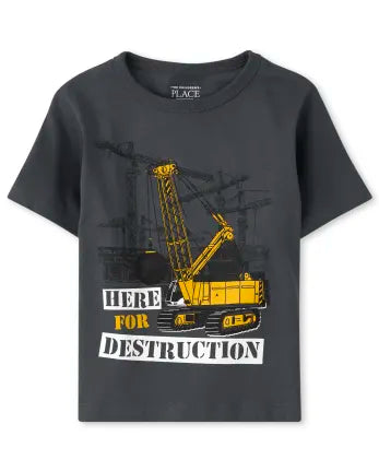 Camiseta 'Here for destruction'