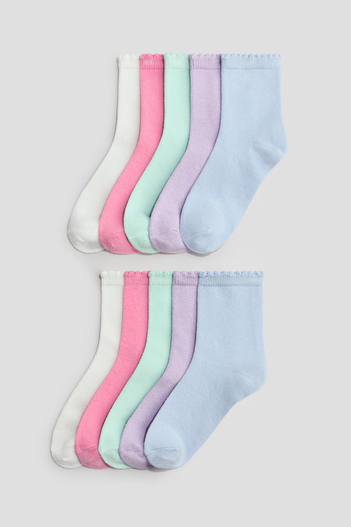 PAQUETE DE 10 CALCETINES COLORIDOS H&M NIÑA