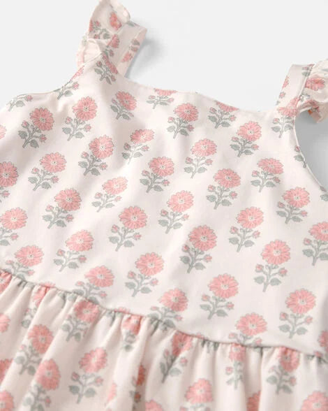 SET VESTIDO FLOREADO Y PANTIE
