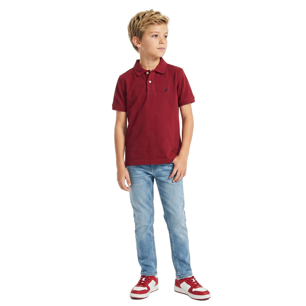 CAMISETA POLO VINO NÁUTICA