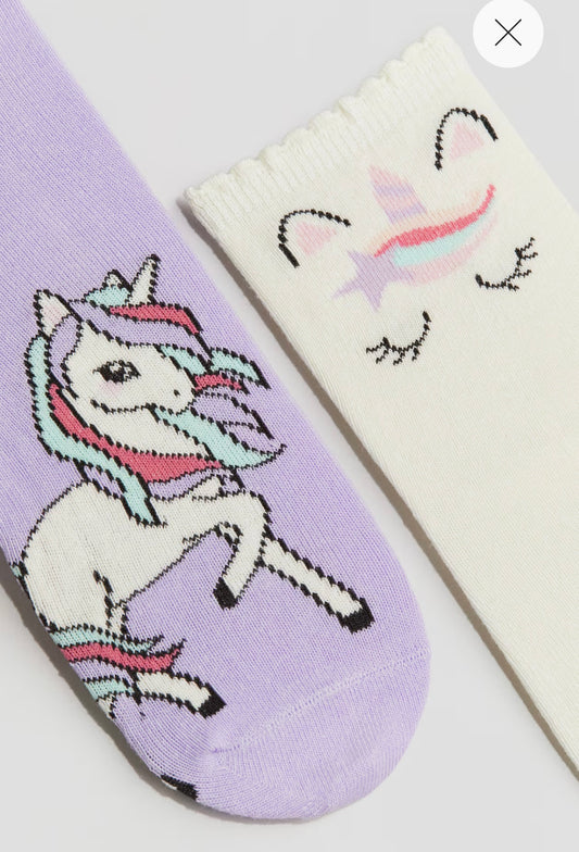 Paquete de 7 calcetines Unicornio