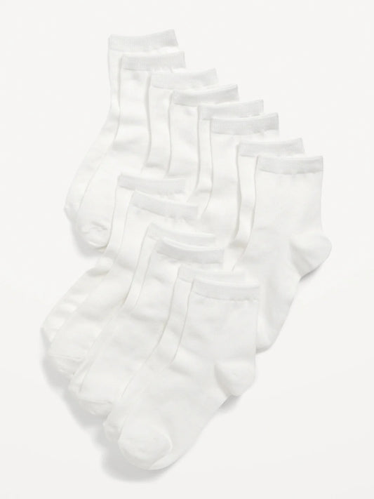 Paquete de 7 Calcetines Blancos Altos