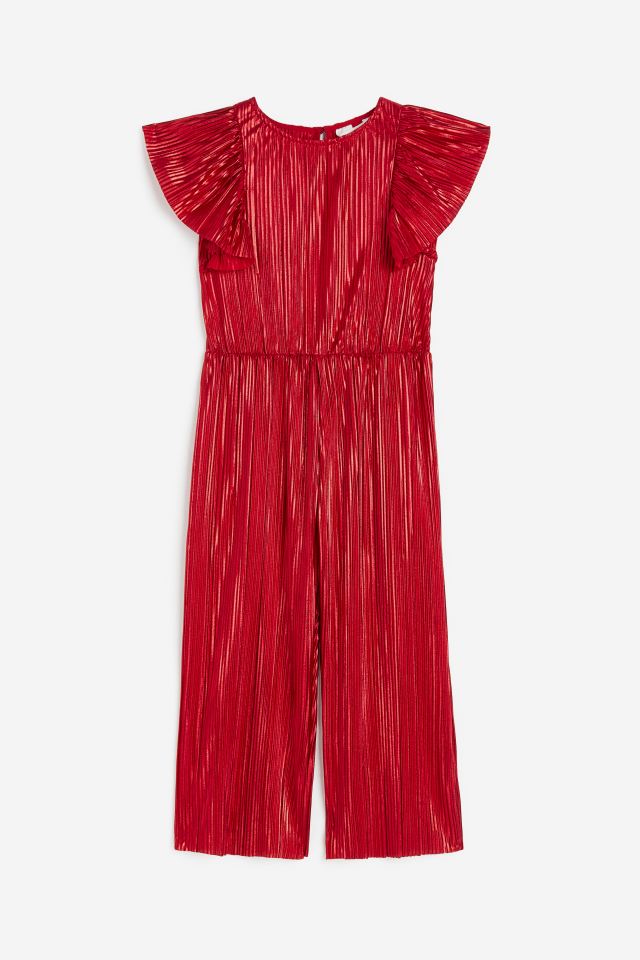 Jumpsuit Rojo Metálico