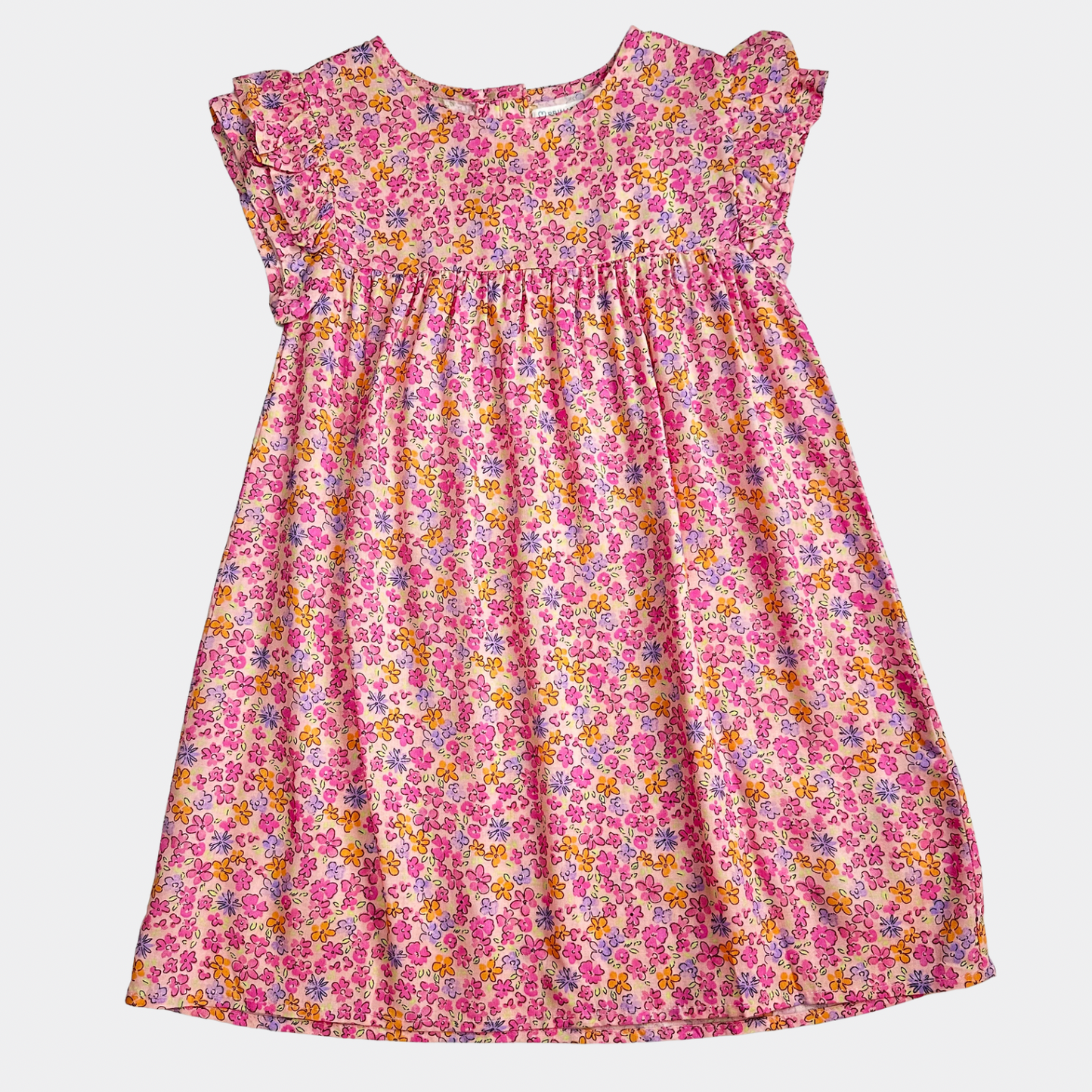 Vestido flores rosas primark