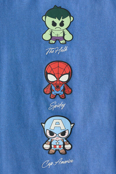 CAMISETA AZUL MARVEL H&M