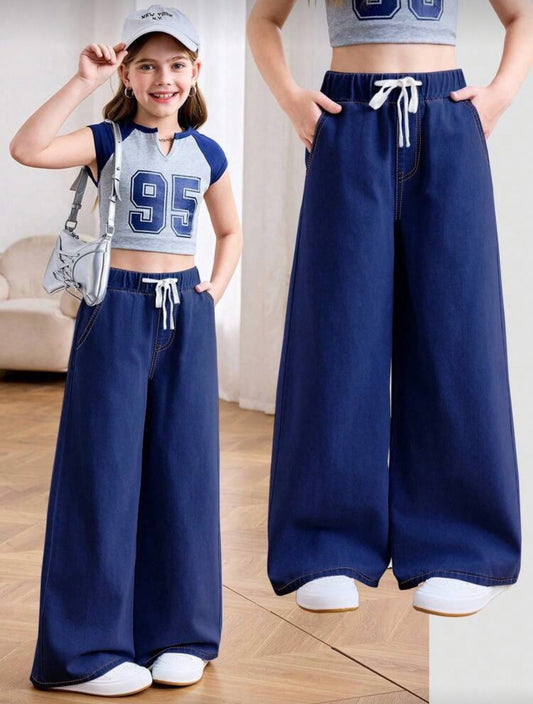 JEAN DENIM AMARRE CINTURA ELÁSTICO BLANCO #3