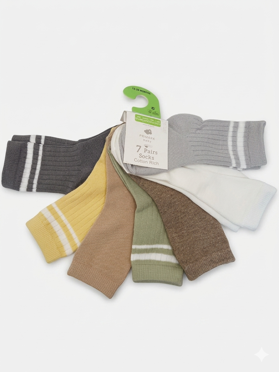 PAQUETE DE 7 PARES DE CALCETINES