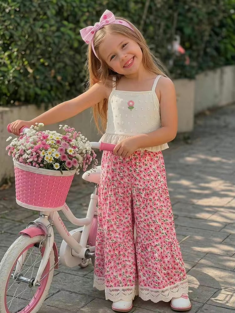 CONJUNTO PALAZO FLOREADO